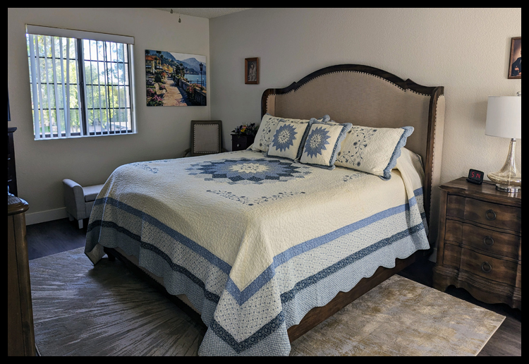 Grace's Bedroom A full and not too crowded bedroom.